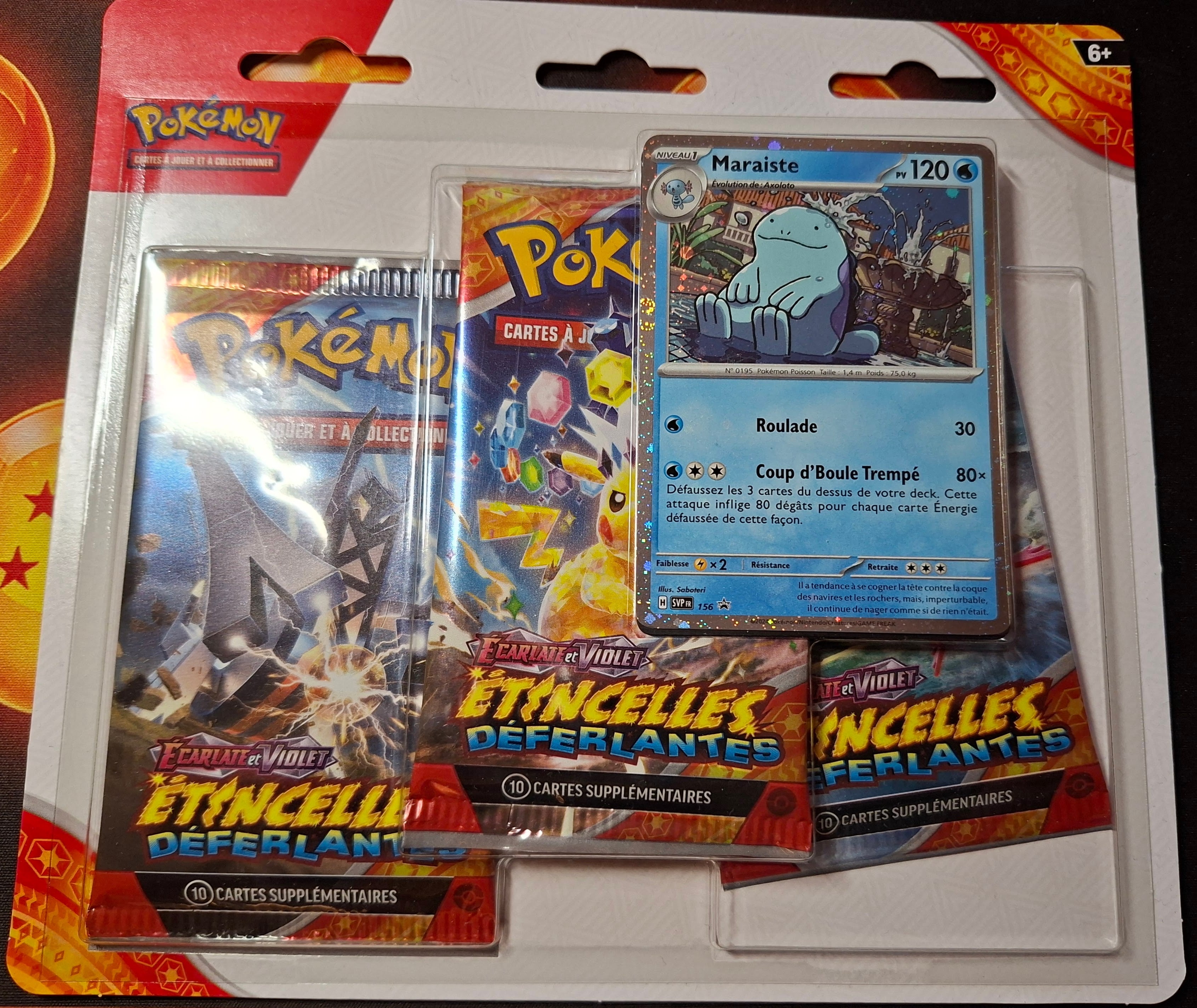 Blister Tripack 3 Booster Etincelle déferlante : Maraiste