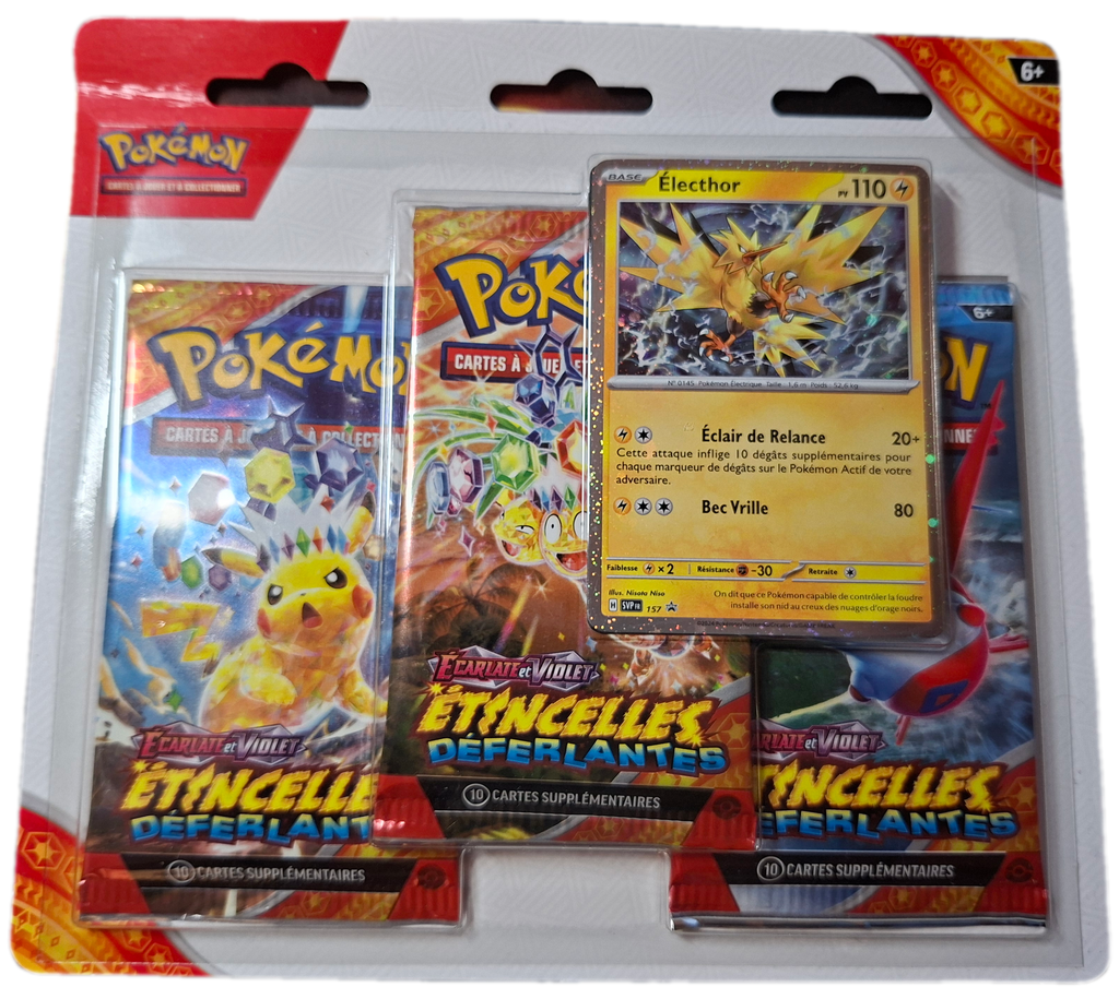 Blister Tripack 3 Booster Etincelle déferlante : Electhor VF