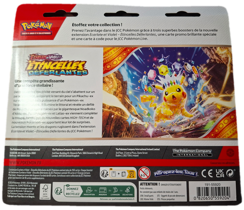 Blister Tripack 3 Booster Etincelle déferlante : Electhor