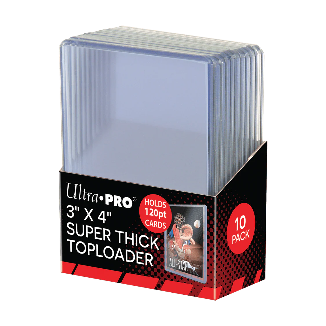 Ultra Pro - 3 X 4 Super Thick 120PT Toploader 10ct