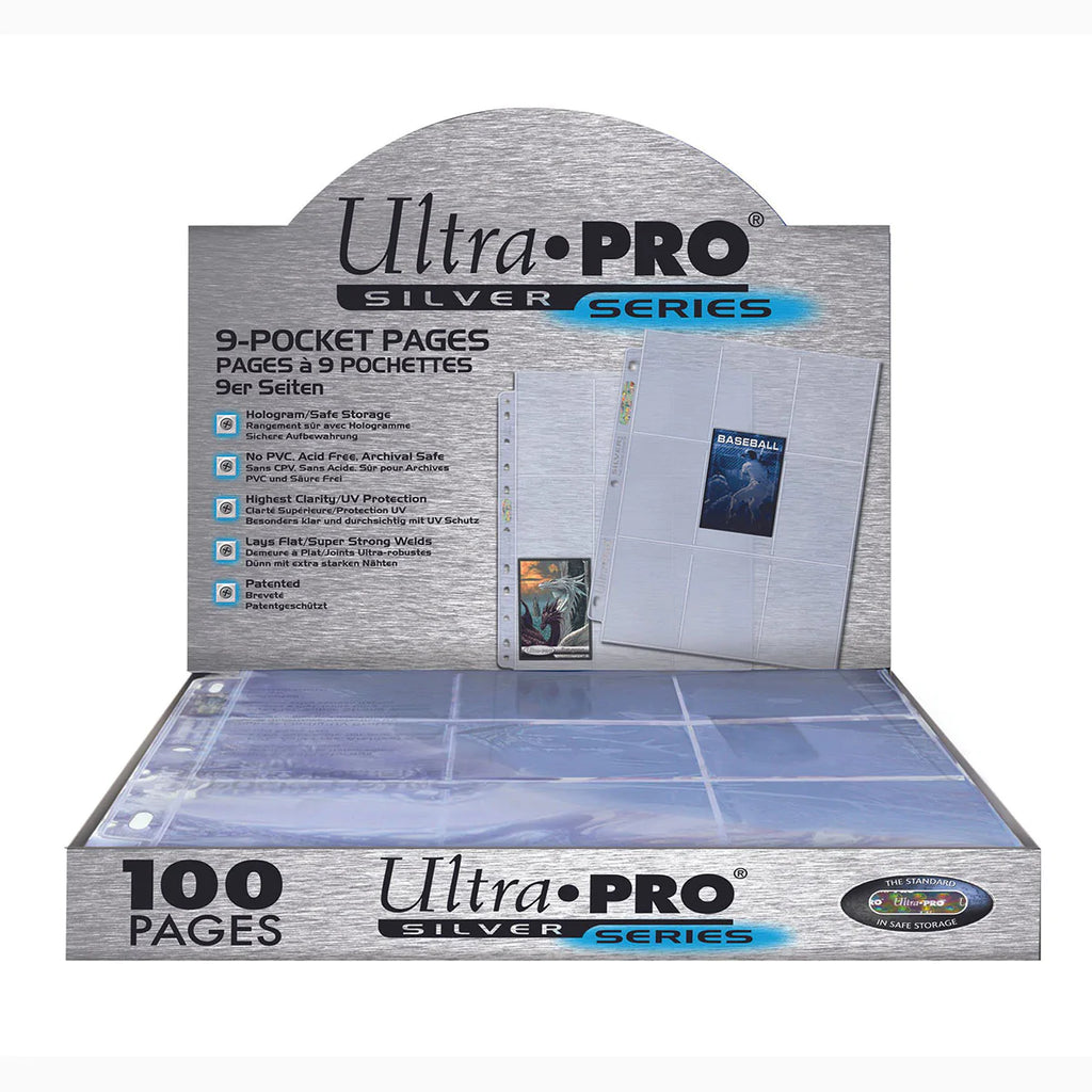 Boite de 100 feuilles de classeur Ultra Pro Silver Series 11 trous format A4