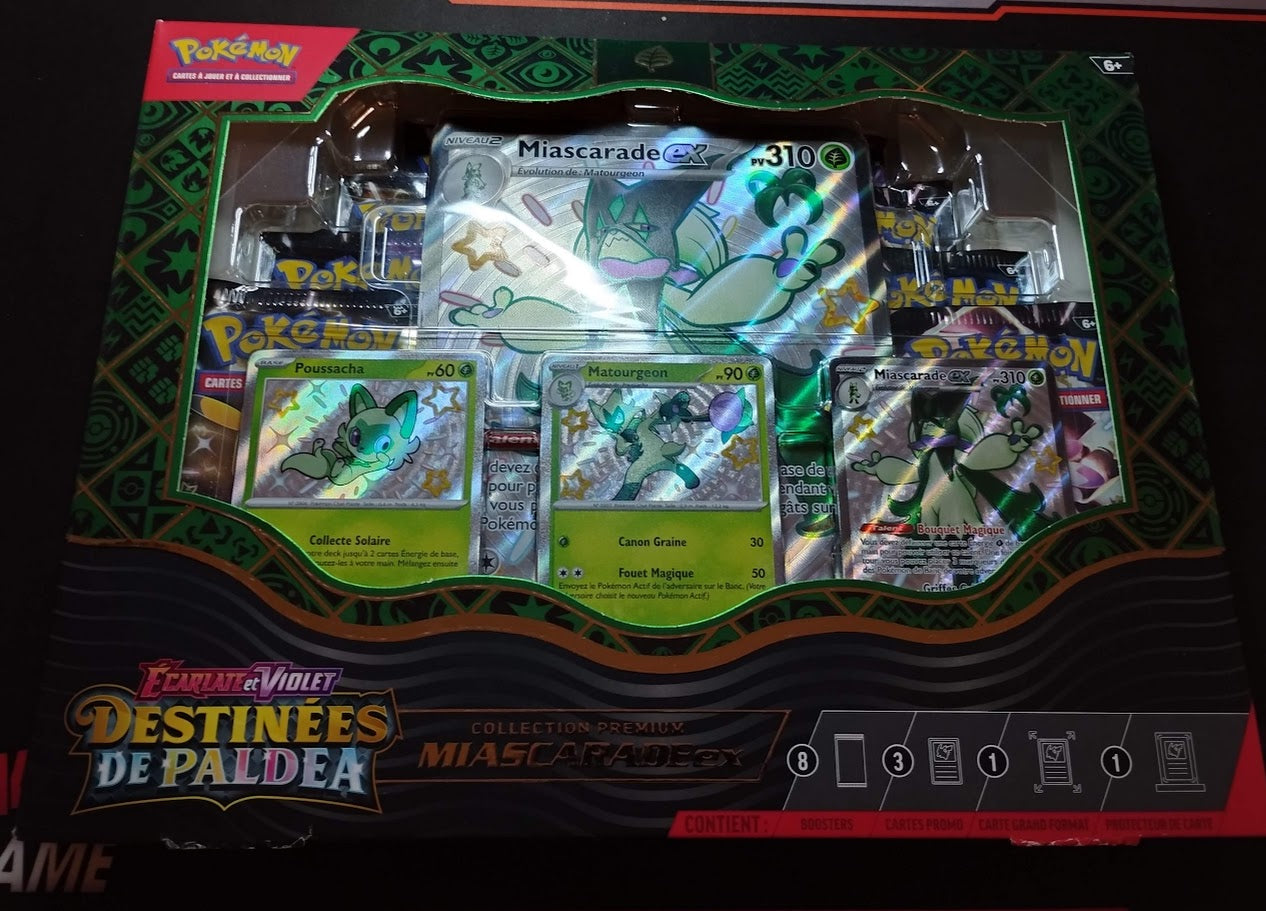 Coffret Destinées de Paldea : Miascarade Ex Premium Collection VF